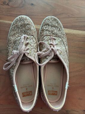 Keds x Kate spade Pink Glitter Lace-Up Sneakers